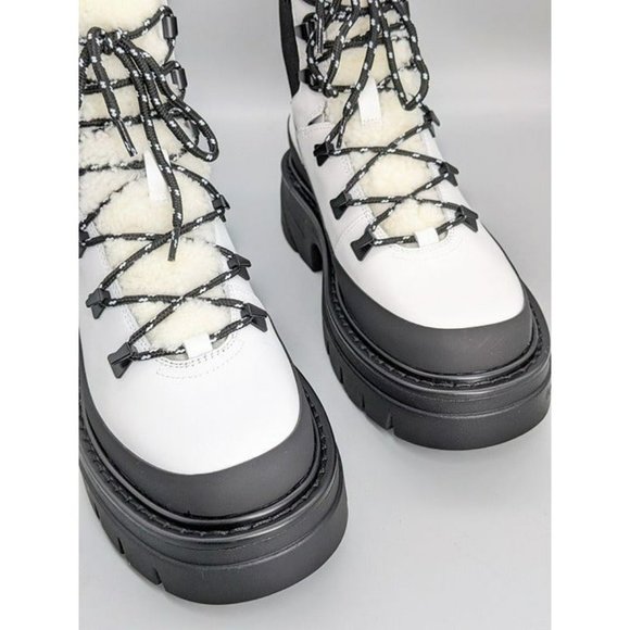 NIB Marc Fisher LTD Izuma Women's Lug Sole Bootie White Size 10 M (MSRP $259) - Picture 4 of 6